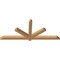 Ekena Millwork Kennewick Timber Gable Bracket, Western Red Cedar, 72"W x 30"H x 3 1/2"D x 3 1/2"F, 10/12 Pitch GBW072X30X0404KEN00SWR - alternate 4